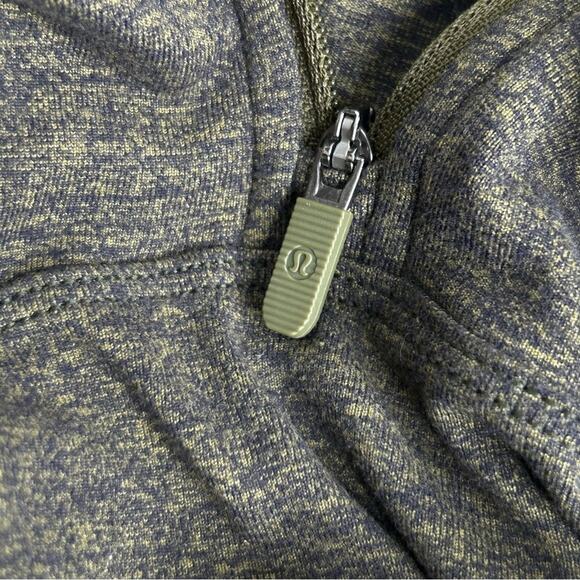 Lululemon Extra Mile 1/2 Zip Heathered Utilitarian/Black Size 8 - Picture 13 of 16